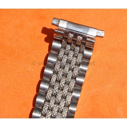 Bracelet jubilée Acier Anses courbes 20mm Montres vintage Heuer,IWC,Omega,Breitling,Vacheron, Jaeger