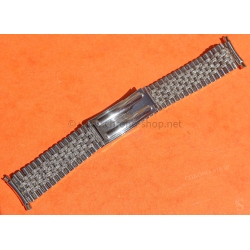 Bracelet jubilée Acier Anses courbes 20mm Montres vintage Heuer,IWC,Omega,Breitling,Vacheron, Jaeger