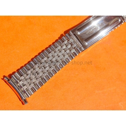 Bracelet jubilée Acier Anses courbes 20mm Montres vintage Heuer,IWC,Omega,Breitling,Vacheron, Jaeger