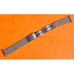 Bracelet jubilée Acier Anses courbes 20mm Montres vintage Heuer,IWC,Omega,Breitling,Vacheron, Jaeger