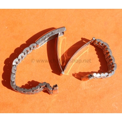 Bracelet jubilée Acier Anses courbes 20mm Montres vintage Heuer,IWC,Omega,Breitling,Vacheron, Jaeger