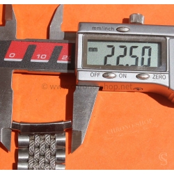 Vintage Collectible watch Ssteel bracelet jubilee Beads of Rice 20mm Patek,Heuer,IWC,Omega,Breitling,Vacheron