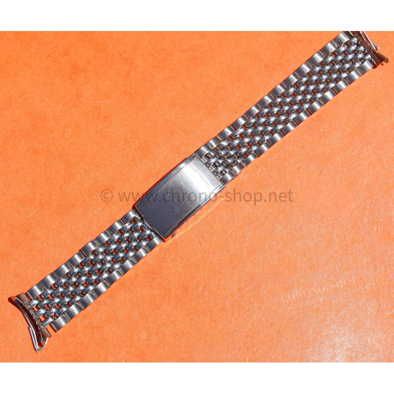 Bracelet jubilée Acier 18mm Montres vintage Heuer,IWC,Omega,Breitling,Vacheron, Jaeger