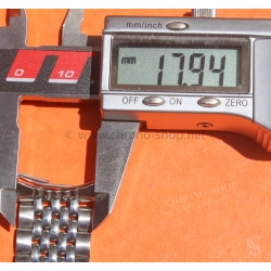 Bracelet jubilée Acier 18mm Montres vintage Heuer,IWC,Omega,Breitling,Vacheron, Jaeger