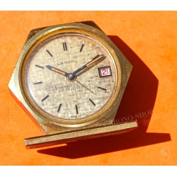 Mini Réveil de Voyage Lancel Vintage Suisse Mécanique 7 Rubis Date Alarme