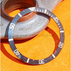 Genuine 1975 Rolex Tudor Submariner Fat Font MK3 Bezel Insert Blue Patina 5512 5513 1680 1665
