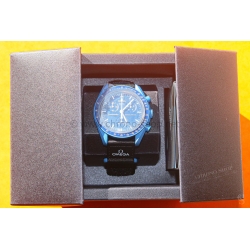 Omega x Swatch MoonSwatch Mission to Neptune SO33N100 Blue Bioceramic Speedmaster Full Set New