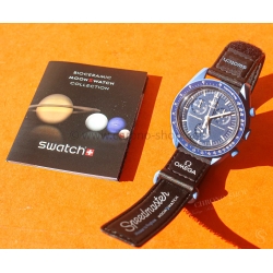 Omega x Swatch MoonSwatch Mission to Neptune SO33N100 Blue Bioceramic Speedmaster Full Set New
