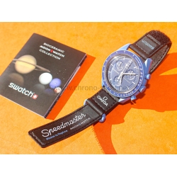 Omega x Swatch MoonSwatch Mission to Neptune SO33N100 Blue Bioceramic Speedmaster Full Set New
