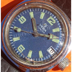 Yema Junior Sous-Marine Vintage Cadran Bleu 31 mm Réf. 268677 Montre Plongée Française Années 1960/70