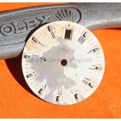 Genuine Damaged Rolex vintage 80's Tritium Date 34mm Watch Dial White Roman Mat style 15000 15200 for restore