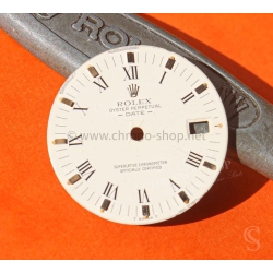 Genuine Rolex vintage 80's Tritium Date 34mm Watch Dial White Roman Mat style 15000 15200 for restore