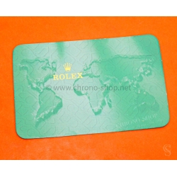 ROLEX RARE COLLECTION CALENDRIER DE POCHE CARTE MAPPEMONDE VERTE MONTRES ROLEX 2006-2007