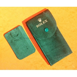 Rolex rare étui pochette écrin Suédine Velours vert Collector rangement montres SeaDweller,Submariner,GMT,Explorer