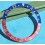 Rolex 90's GMT Master Faded PEPSI Dark Blue & Red color S/S 16700, 16710, 16760 Bezel 24H Insert Part