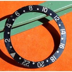 Rolex Used & Faded Original GMT Master Factory 24H Black Bezel Insert Rare 18K Watch 1675, 16753, 1675/3, 1675/8, 16758, 16750