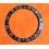VINTAGE ROLEX INSERT 24H GRADUE GMT MASTER NOIR / OR ref 1675/3, 16753, 1675/8, 16758, 1675, 16750 or et acier