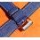 BRACELET ETANCHE MONTRES ZRC BLEU MARINE PVC 18mm