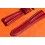 BRACELET ZRC CUIR DE BUFFLE COULEUR FRAMBOISE / ROUGE 20mm, MADE IN FRANCE
