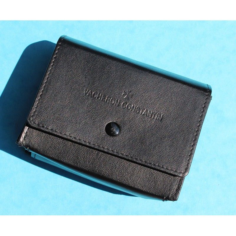 VACHERON CONSTANTIN Black Leather Travel Case storage, Overseas