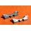 Rolex 2x extremités embouts endlinks fixations bracelet jubilée acier 62510H ref 574 /574B en 19mm