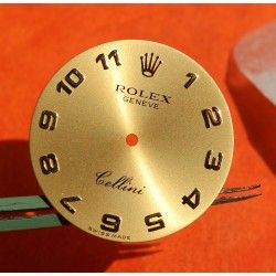 ROLEX CELLINI GOLD DIAL BLOND SHADES ref 5115, 5115.8 ARABICS NUMBERS, cal 1601 Manual winding