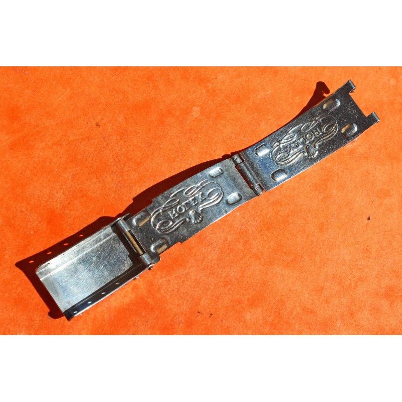 ♛♛ GREAT 50's VINTAGE ROLEX "BIG LOGO" FOLDED BUCKLE CLASP fits 7205 RIVETS Bracelets 19mm & Jubilee bands ♛♛