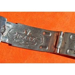 ♛♛ GREAT 50's VINTAGE ROLEX "BIG LOGO" FOLDED BUCKLE CLASP fits 7205 RIVETS Bracelets 19mm & Jubilee bands ♛♛