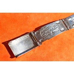 ♛♛ GREAT 50's VINTAGE ROLEX "BIG LOGO" FOLDED BUCKLE CLASP fits 7205 RIVETS Bracelets 19mm & Jubilee bands ♛♛