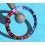 ROLEX AUTHENTIQUE GMT MASTER INSERT GRADUE 24H DE LUNETTE 1675, 16750 COULEUR PEPSI Neuf
