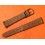 BRACELET 17mm CUIR FACON AUTRUCHE AVEC BOUCLE, COULEUR CARAMEL