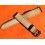 BRACELET DE MONTRES VINTAGES EN CUIR AUTHENTIQUE DE CROCODILE 16mm AVEC BOUCLE ARDILLON ACIER