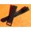 VINTAGE 80's LEATHER CROCODILE WATCHES STRAP BLACK COLOR 16mm WITH BUCKLE
