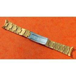 ♛♛ Rare Rolex Gold Electro Plated Oyster Watch Band Bracelet 78351 / 457 Bracelet 19mm Vintages Collectables straps ♛♛