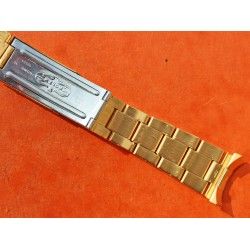 ♛♛ Rare Rolex Gold Electro Plated Oyster Watch Band Bracelet 78351 / 457 Bracelet 19mm Vintages Collectables straps ♛♛