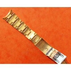 ♛♛ Rare Rolex Gold Electro Plated Oyster Watch Band Bracelet 78351 / 457 Bracelet 19mm Vintages Collectables straps ♛♛