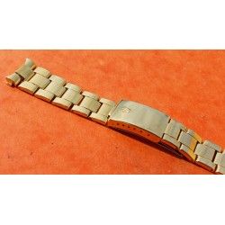 ♛♛ Rare Rolex Gold Electro Plated Oyster Watch Band Bracelet 78351 / 457 Bracelet 19mm Vintages Collectables straps ♛♛