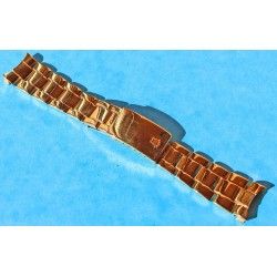 ♛♛ Rare Rolex Gold Electro Plated Oyster Watch Band Bracelet 78351 / 457 Bracelet 19mm Vintages Collectables straps ♛♛