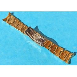 ♛♛ Rare Rolex Gold Electro Plated Oyster Watch Band Bracelet 78351 / 457 Bracelet 19mm Vintages Collectables straps ♛♛