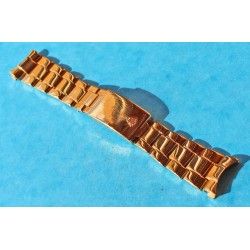 ♛♛ Rare Rolex Gold Electro Plated Oyster Watch Band Bracelet 78351 / 457 Bracelet 19mm Vintages Collectables straps ♛♛