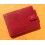 ROLEX Leather Wallet Bifold Coin Purse Billetero Cuero Cartera Portafoglio Brieftasche Red ref 60.02.03