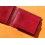ROLEX Leather Wallet Bifold Coin Purse Billetero Cuero Cartera Portafoglio Brieftasche Red ref 60.02.03