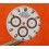 AUTHENTIQUE CADRAN DE MONTRE ROLEX COSMOGRAPH DAYTONA 116520 BLANC -NEUF--CAL 4130