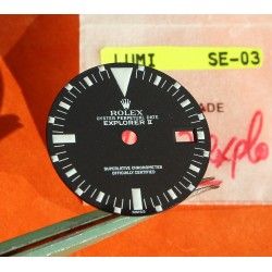 ? AUTHENTIQUE CADRAN ROLEX 1655 MONTRE EXPLORER II FRECCIONE, STEVE MCQUEEN LUMINOVA CAL 1575, 1570 N.O.S?