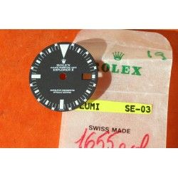 ? AUTHENTIQUE CADRAN ROLEX 1655 MONTRE EXPLORER II FRECCIONE, STEVE MCQUEEN LUMINOVA CAL 1575, 1570 N.O.S?