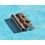 MAILLON PLIE OR / ACIER DE CONNECTIONS BOUCLE 15.50mm MONTRE ROLEX ACIER PLIE JUBILEE 6251H BRACELET 20mm, 19mm