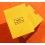 BREITLING YELLOW STORAGE BOX WATCH DOCUMENTS - PAPERS -GUARANTEE