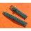 BRACELET 17mm CUIR FACON AUTRUCHE AVEC BOUCLE, COULEUR VERT