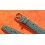 BRACELET 17mm CUIR FACON AUTRUCHE AVEC BOUCLE, COULEUR VERT