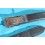 ZRC MADE IN FRANCE, DARK GREEN COLOR NAUTIC SHARK LEATHER STRAP BRACELET WATCHES 18mm WITH DEPLOYANT CLASP